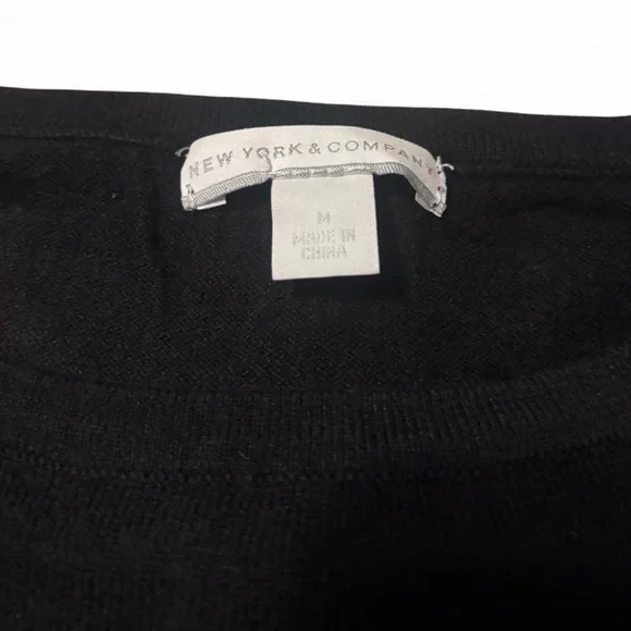New York & Company Black Sweater with Studded Detail - Picture 4 of 4
